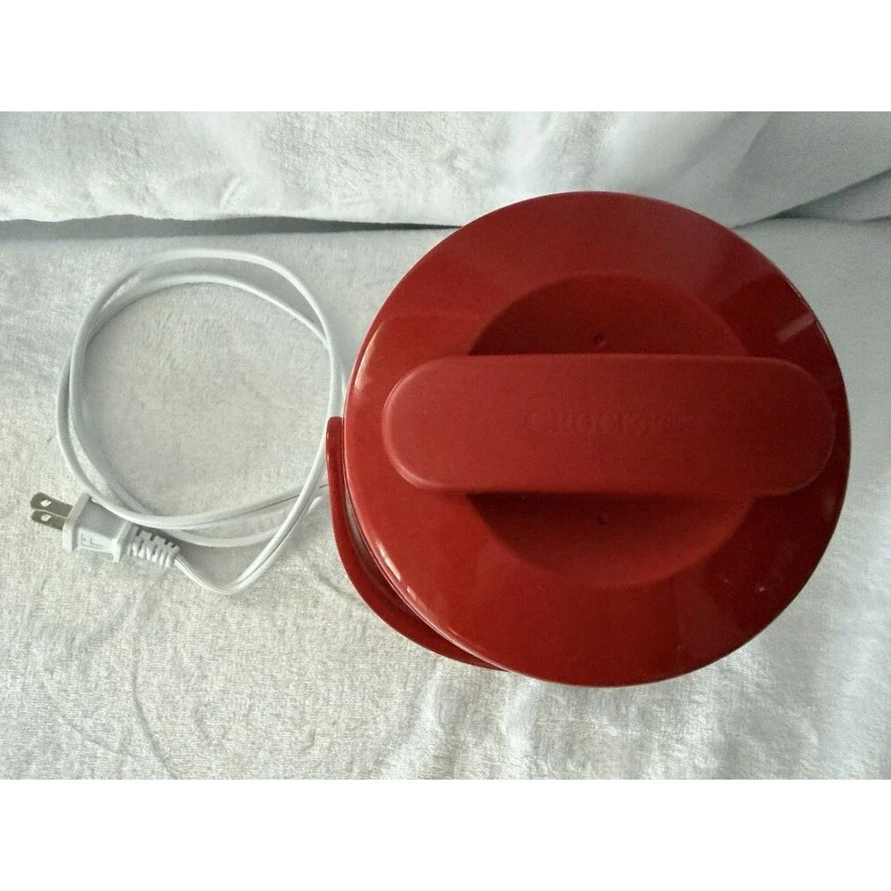 Crock-Pot 20oz Mini Portable Food Warmer Red White